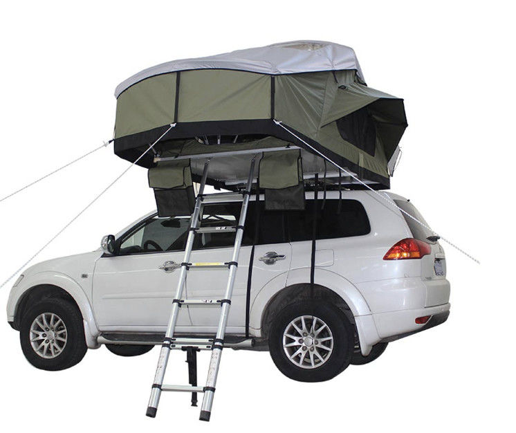 Waterproof Light Blocking Roof Top Tent With Fabric Softshell
